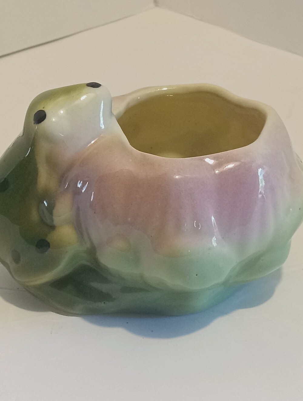 Vintage Frog On Lotus flower Ceramic Flower Pot. Excellent condition!!! McCoy??